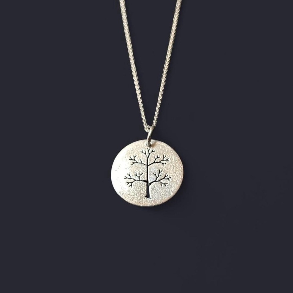 Sterling Silver Tree Pendant Necklace